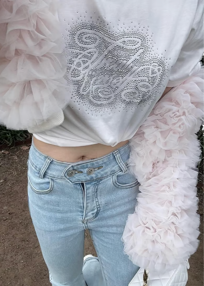Treat Ürself rhinestone T-shirts