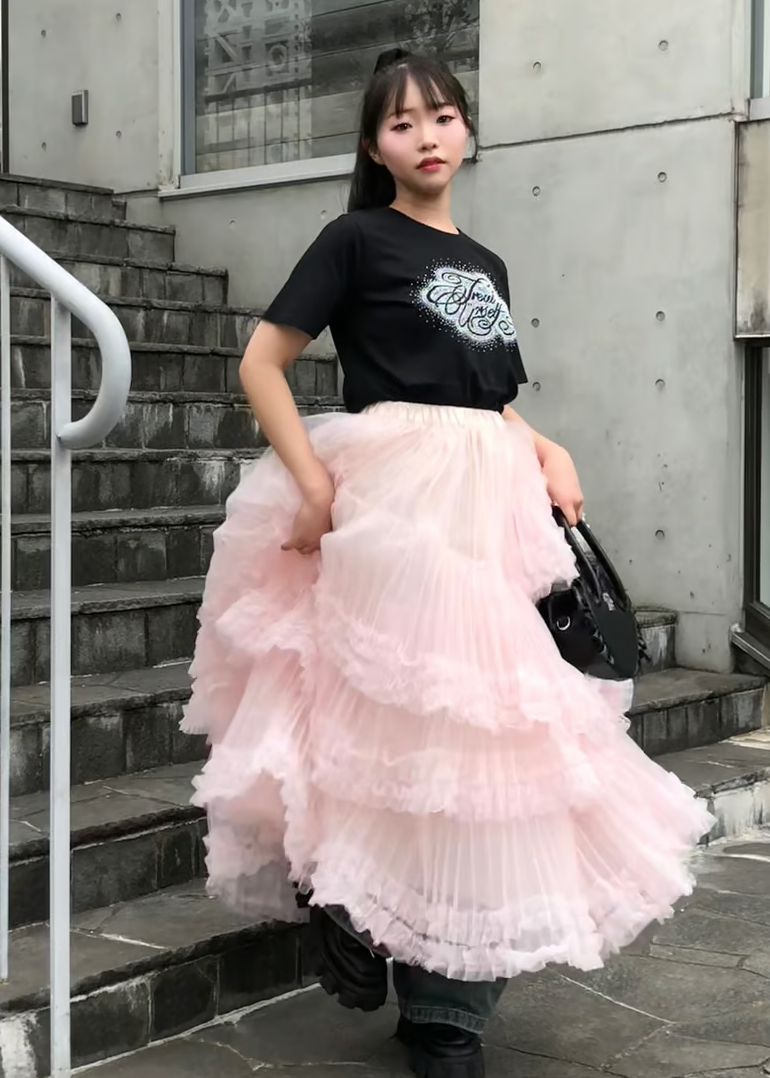 ”Ballerina” blooming tulle skirt