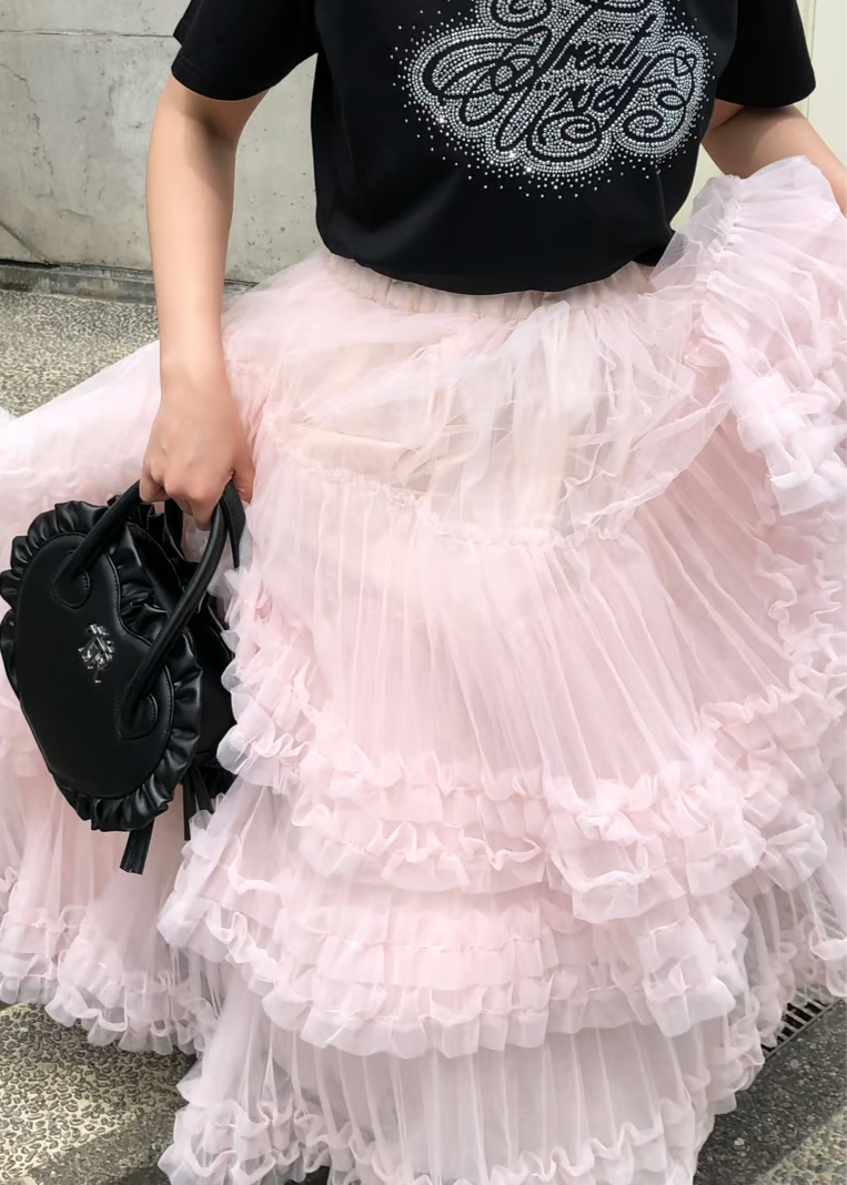 ”Ballerina” blooming tulle skirt