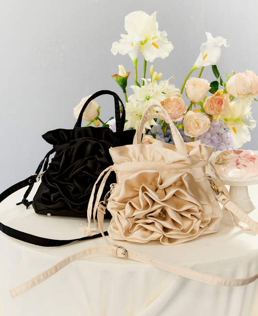Rose motif dress up bag