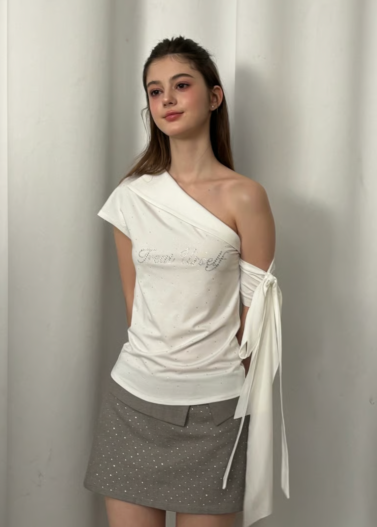 Twinkle flap mini skirt