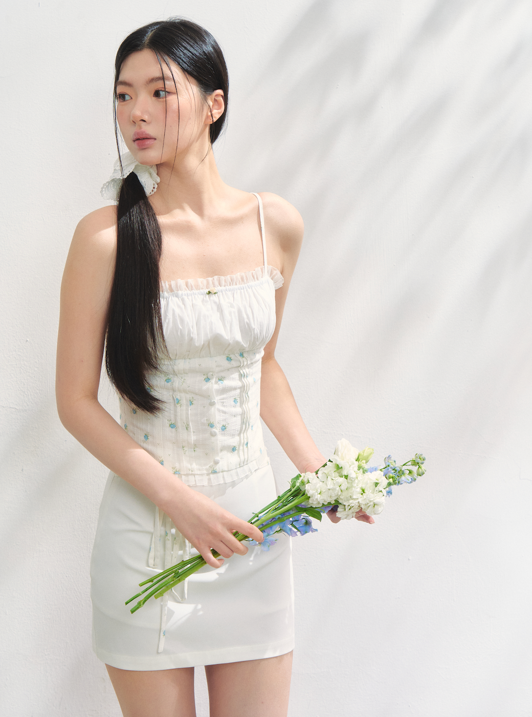 Daisy corset cami/Daisy side ribbon skirt