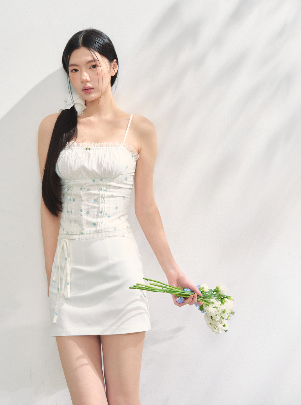 Daisy corset cami/Daisy side ribbon skirt