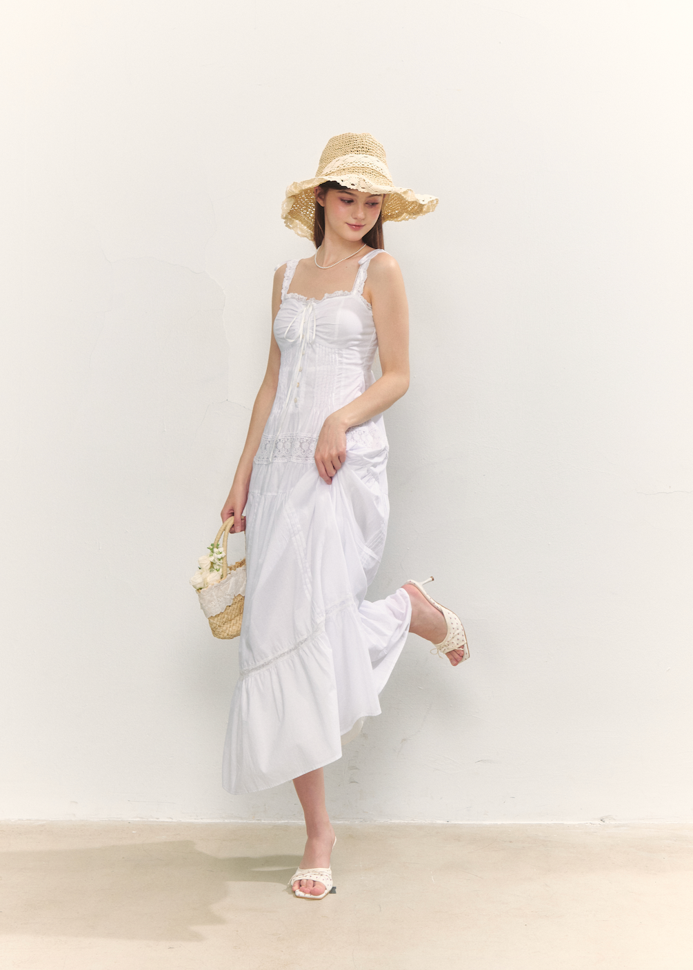 Summer garden long dress