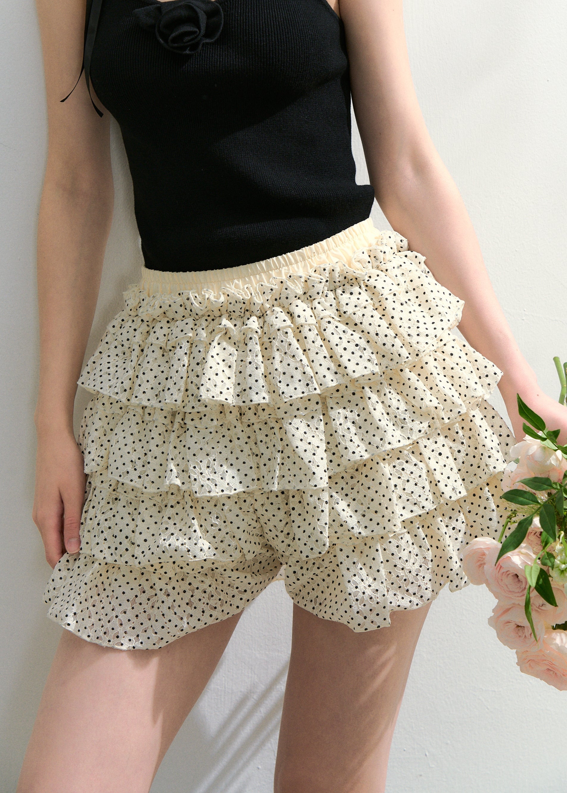 girly lace dot tutu