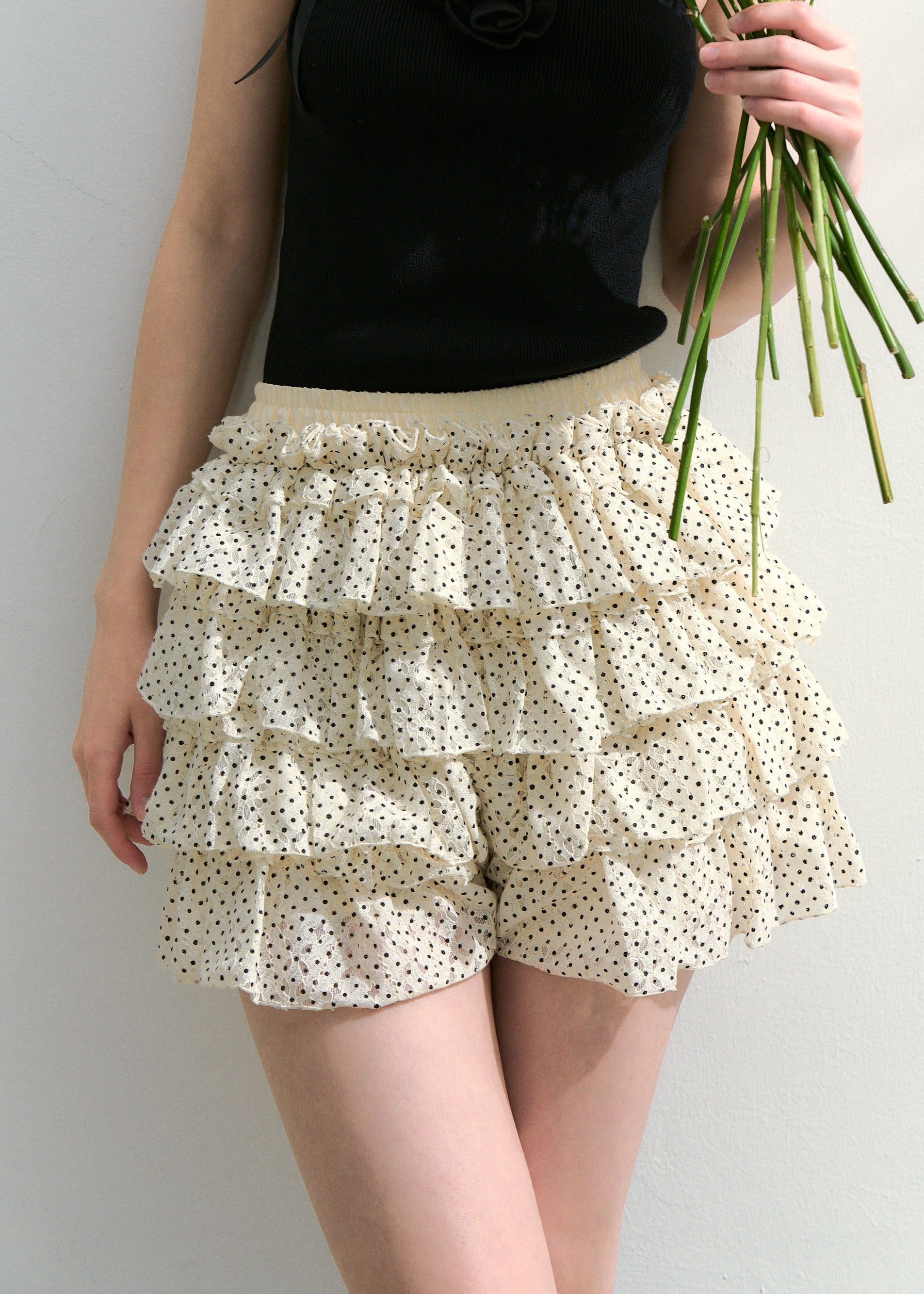girly lace dot tutu