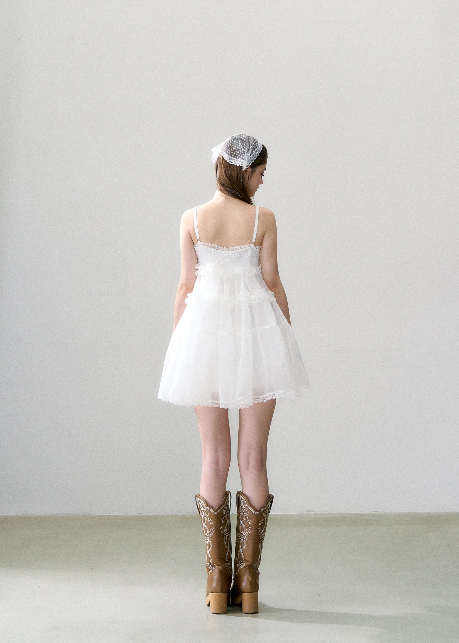 Rose embroidery western boots