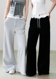 Double waist lace pants