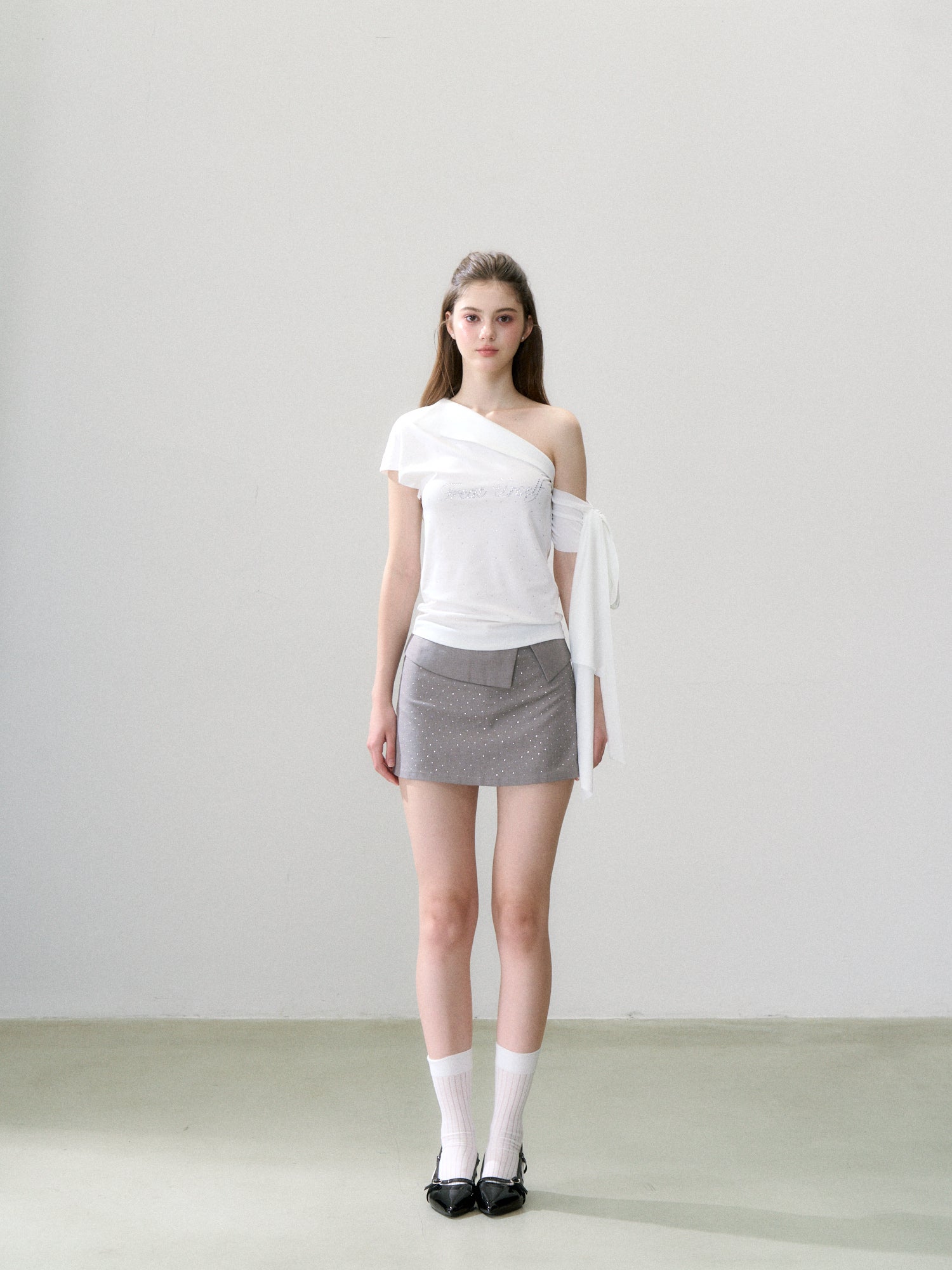 Twinkle flap mini skirt
