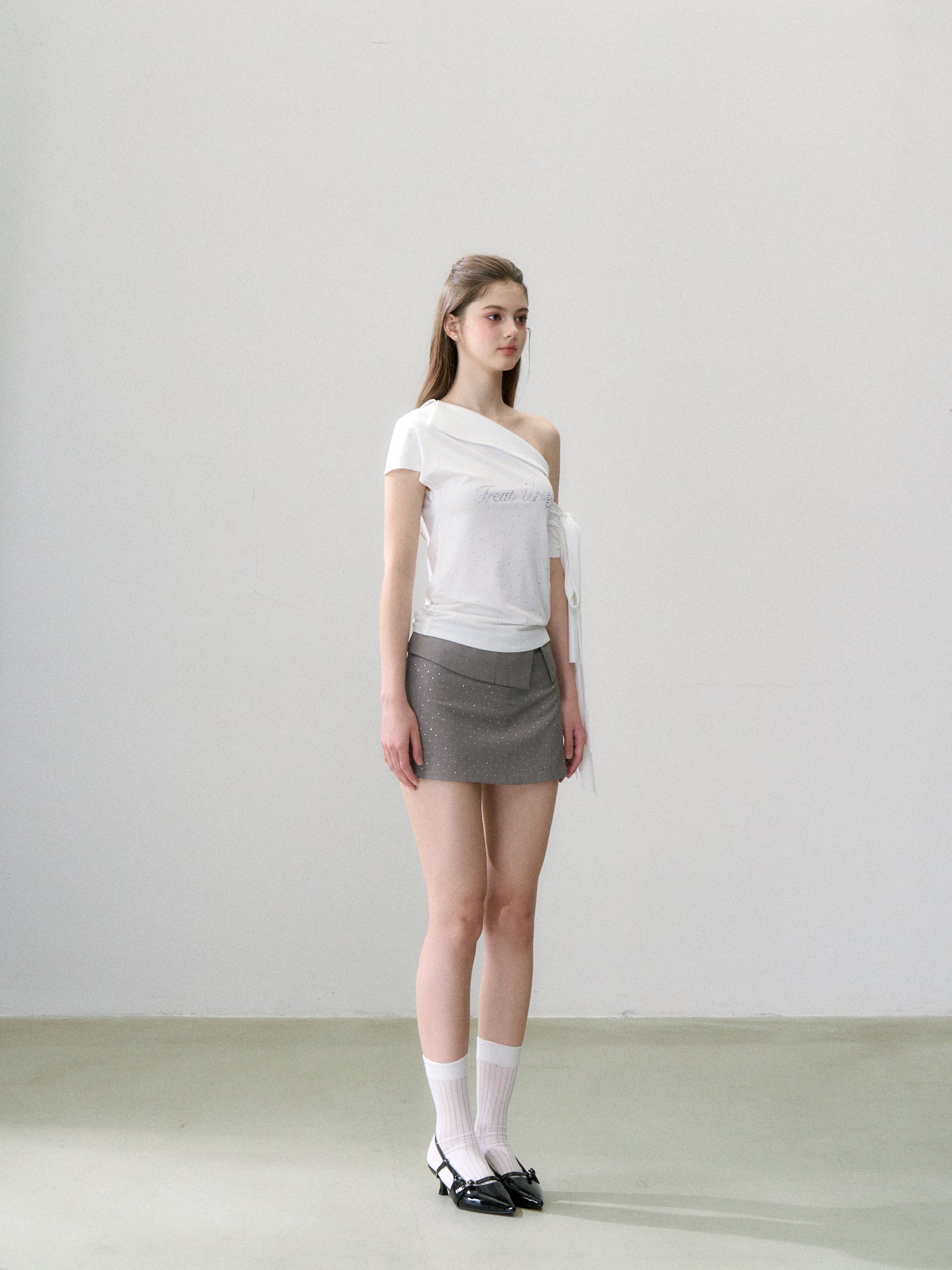 Twinkle flap mini skirt