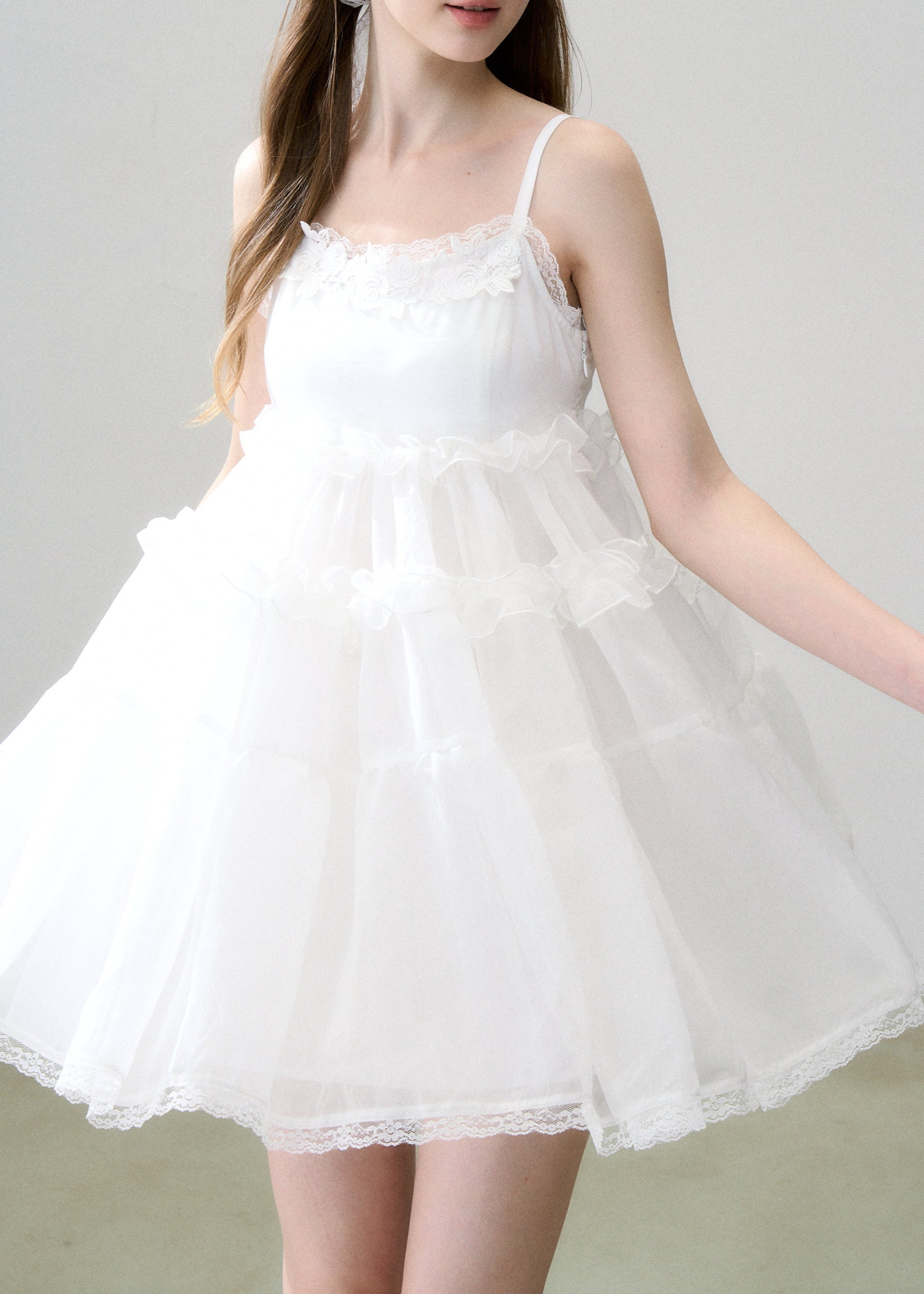 ワンピース Soft veil camisole dress Soft veil camisole dress – Treat Ürself