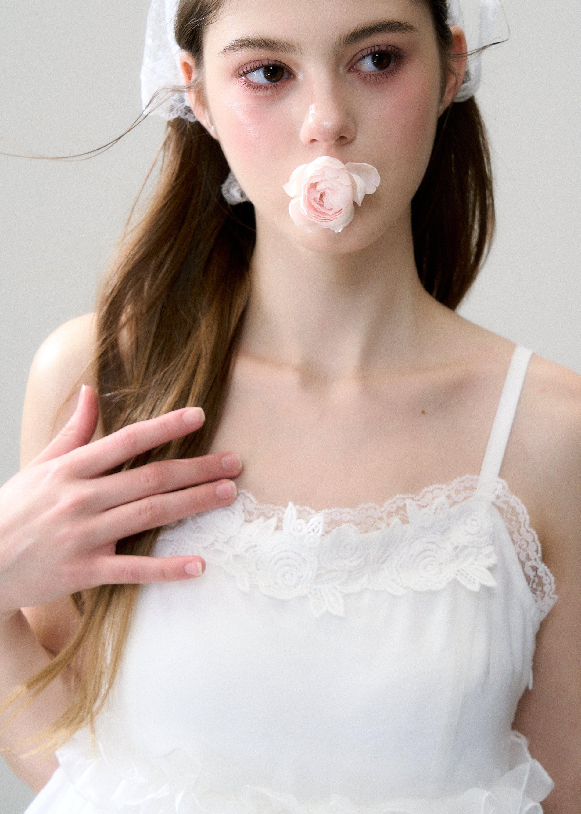Soft veil camisole dress