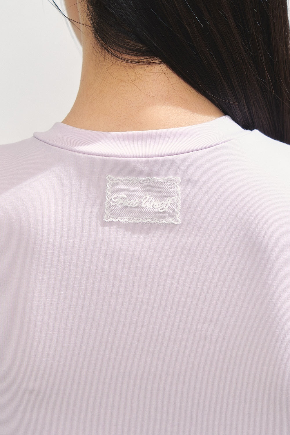 Rose flower motif short sleeve cardigan