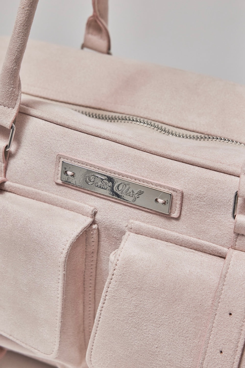 Treat Ürself suède boston bag