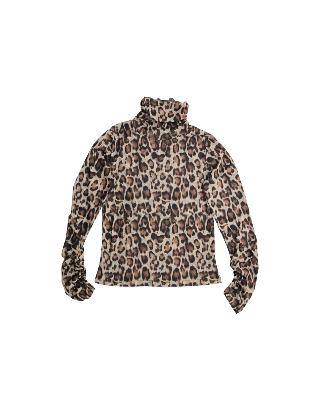 leopard turtleneck inner