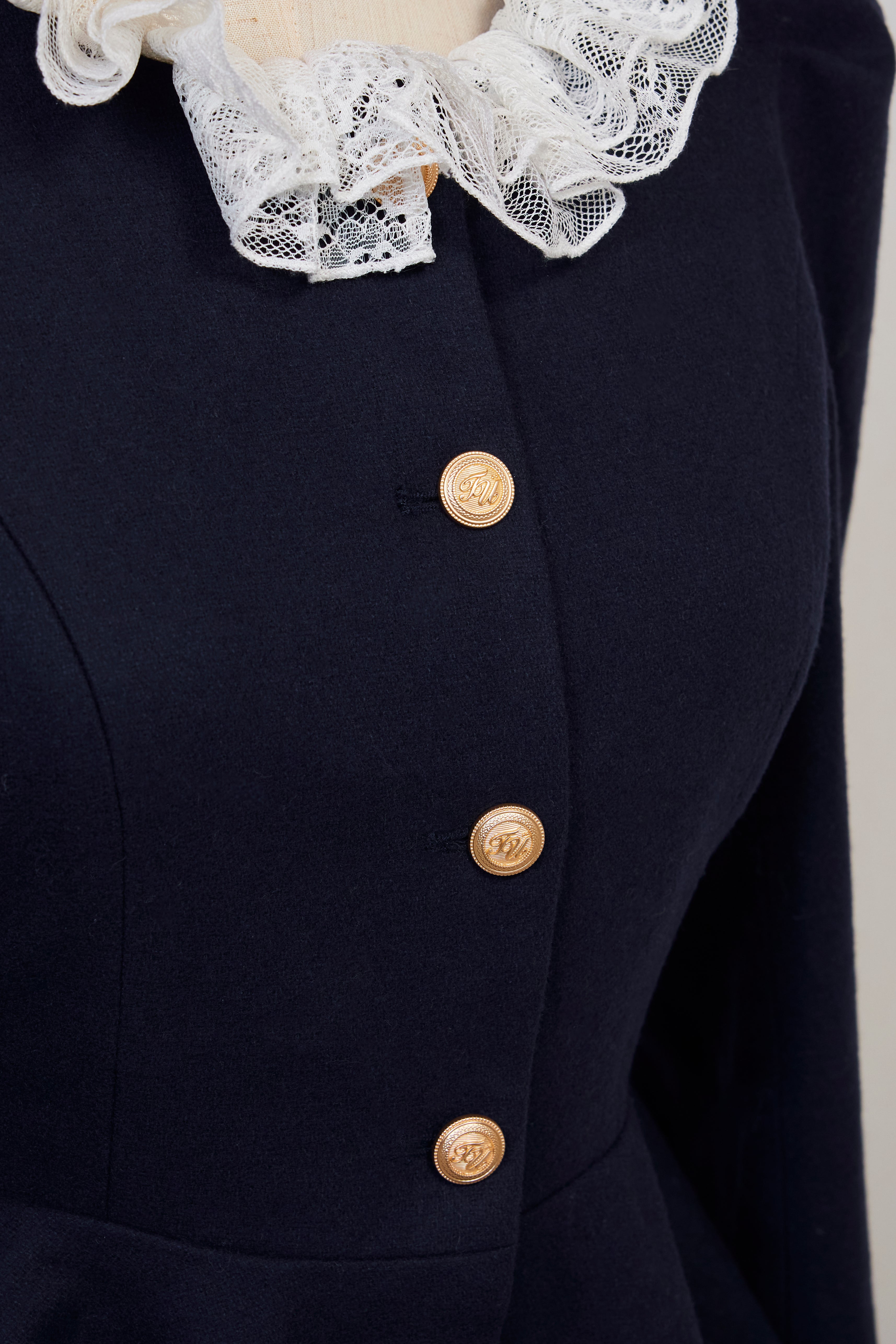 【予約販売】navy peplum spring  jacket