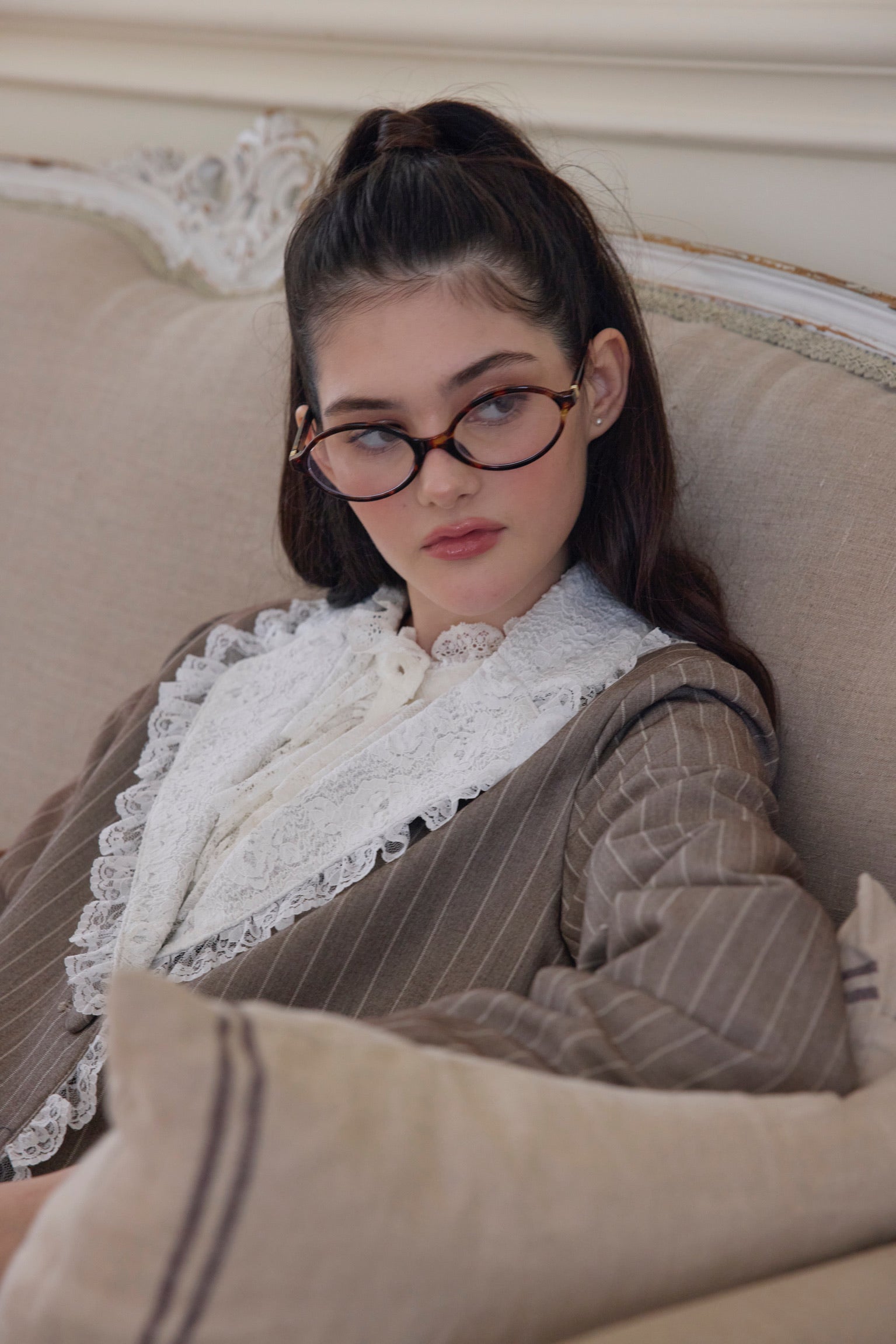 【10月末より順次発送】Retro lace jacket