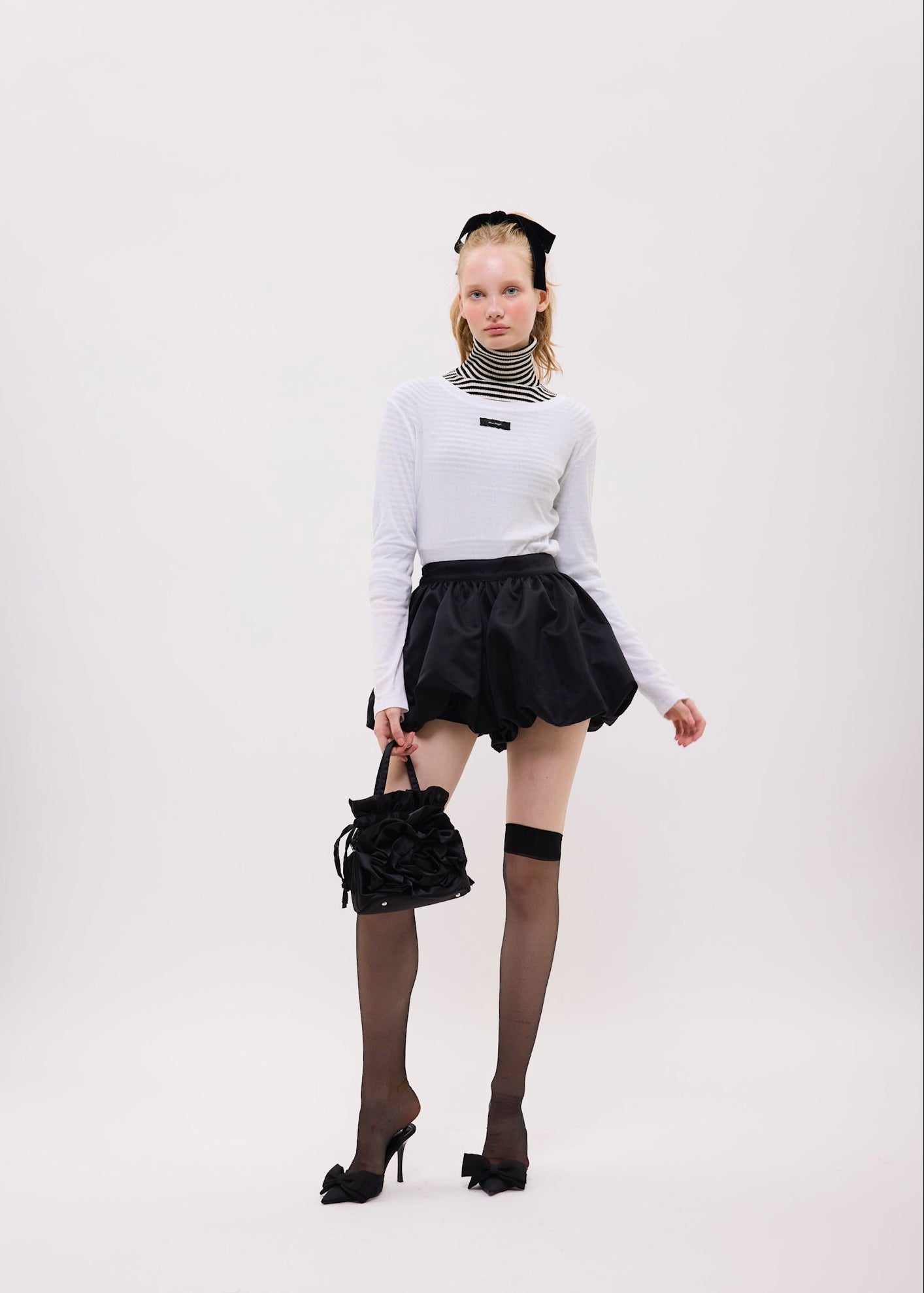 lace tag long sleeve T-shirts
