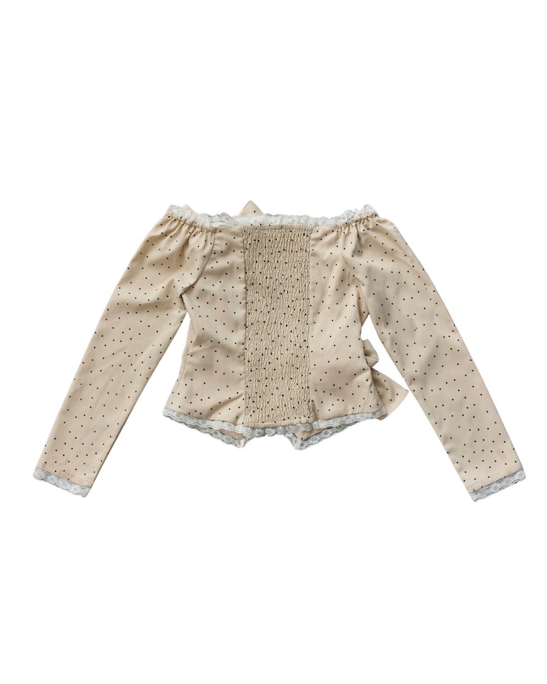 Juliet ribbon dot tops