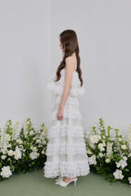 Ballerina lace tulle long skirt