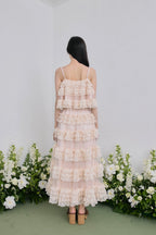Ballerina lace tulle long skirt