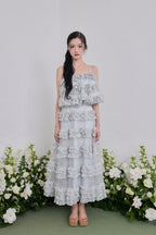 Ballerina lace tulle long skirt
