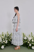 Ballerina lace tulle long skirt