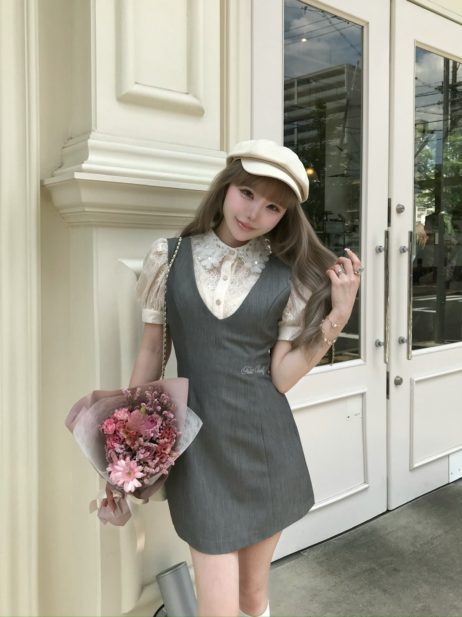étoile flower lace blouse