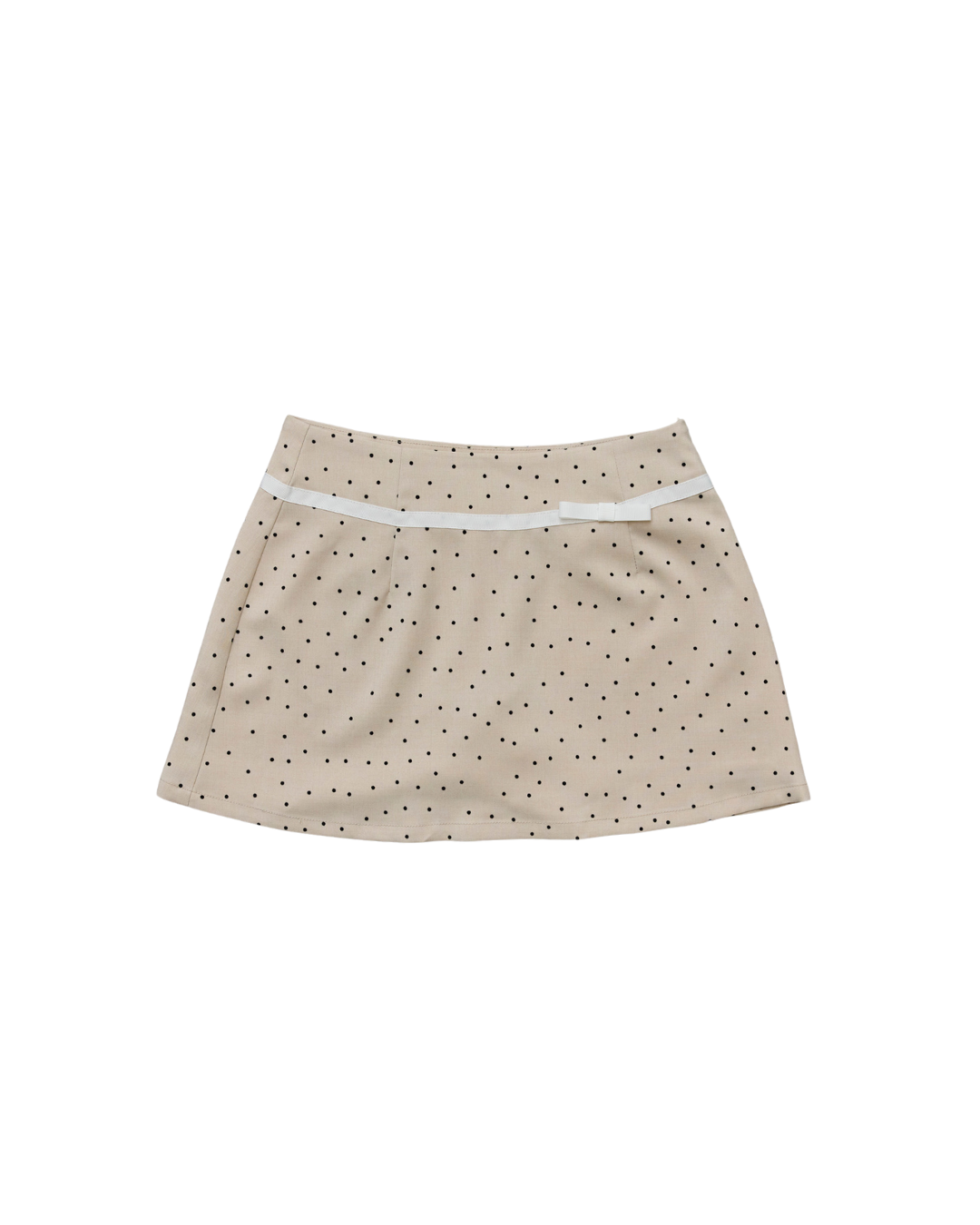 Juliet ribbon dot mini skirt