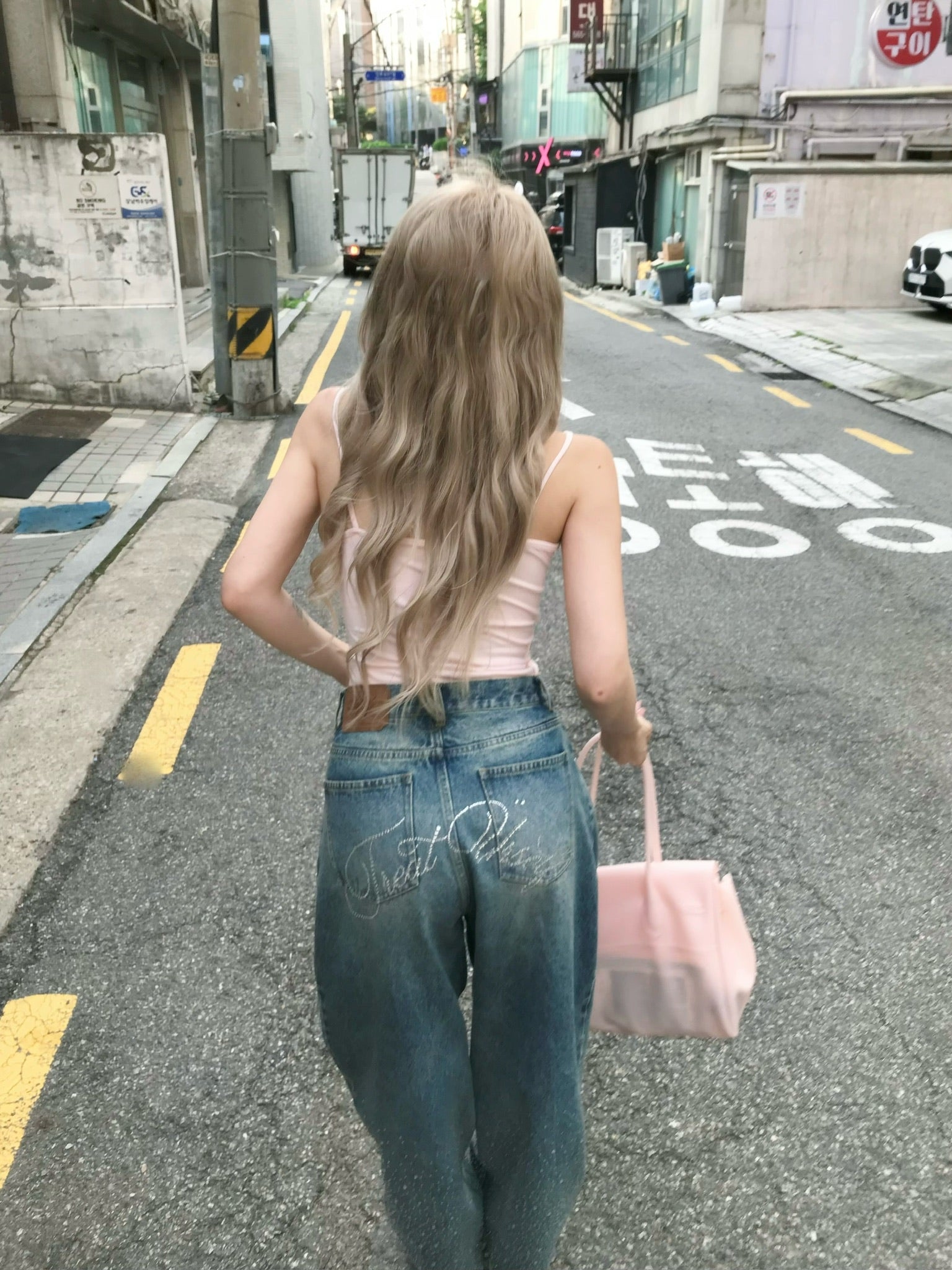 Treat Ürself Crystal bijou denim