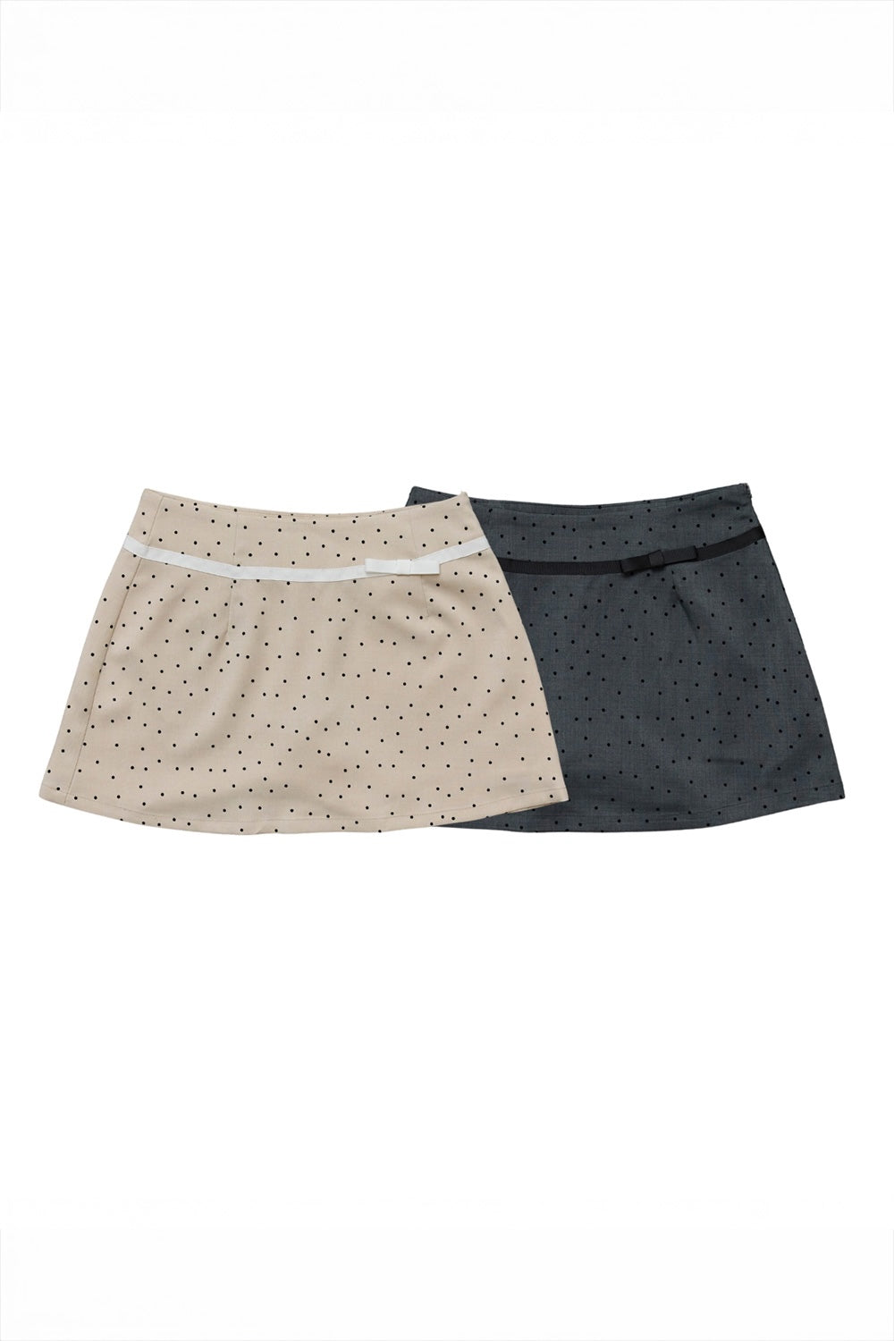 Juliet ribbon dot mini skirt