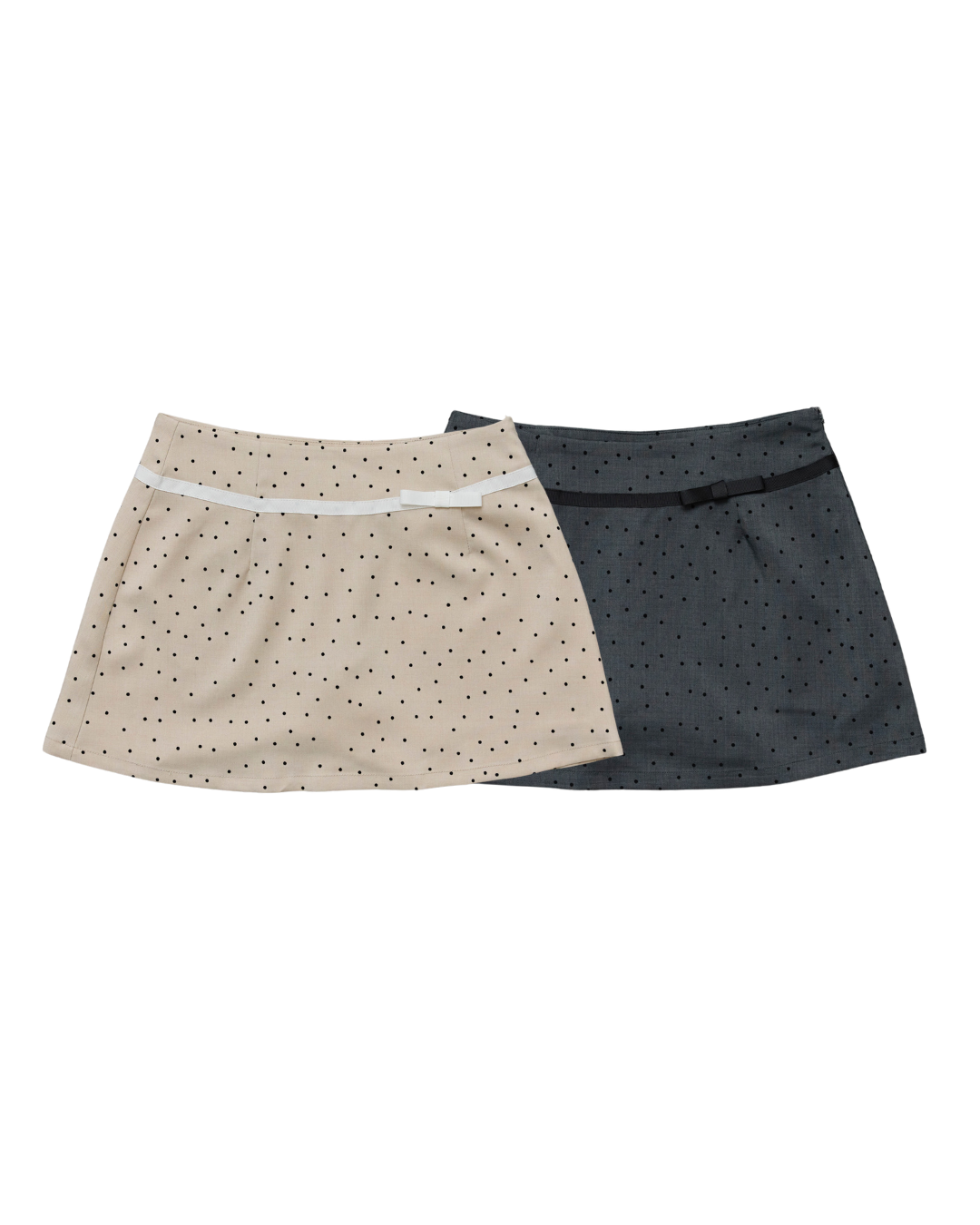 Juliet ribbon dot mini skirt