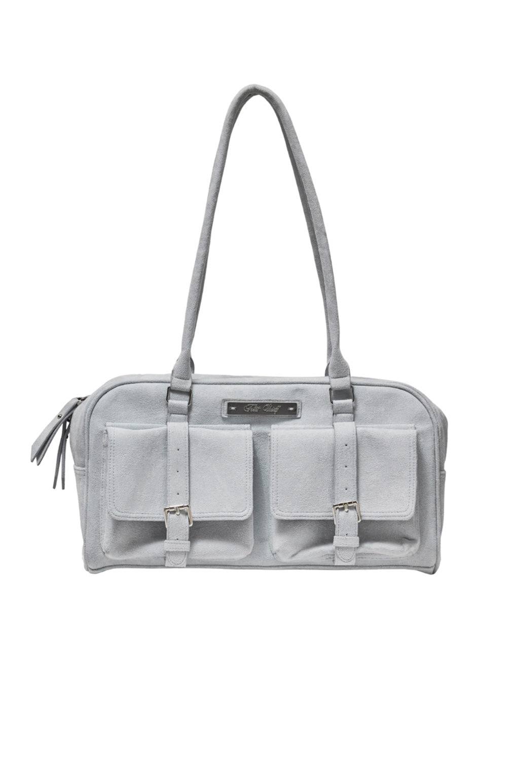 Treat Ürself suède boston bag
