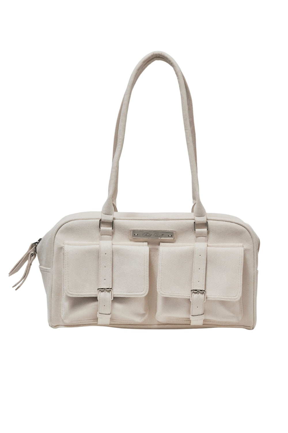 Treat Ürself suède boston bag Treat Ürself suède boston bag