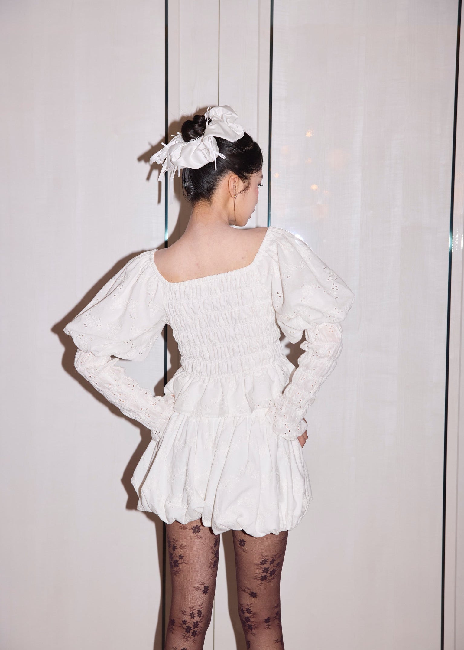 Front Ribbon Peony Puff Top – Treat Ürself
