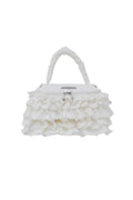 eyelet lace frill vanity bag