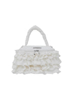 eyelet lace frill vanity bag
