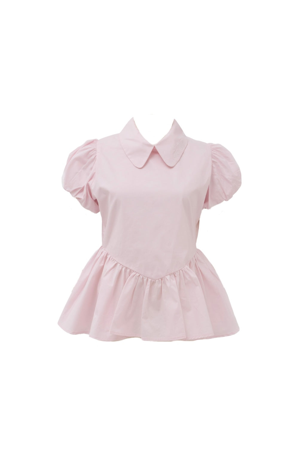Petal sleeve peplum shirts