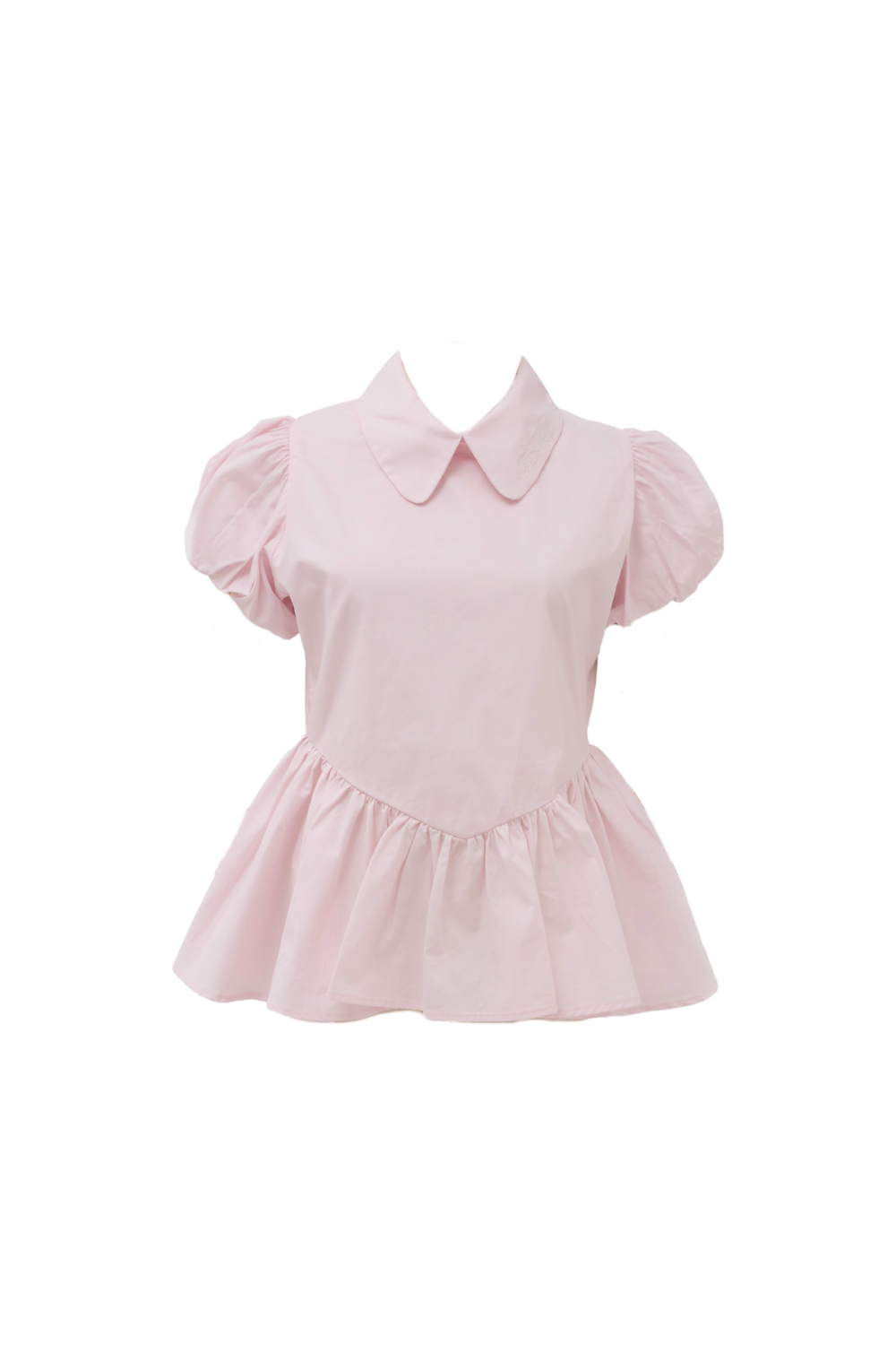 Petal sleeve peplum shirts