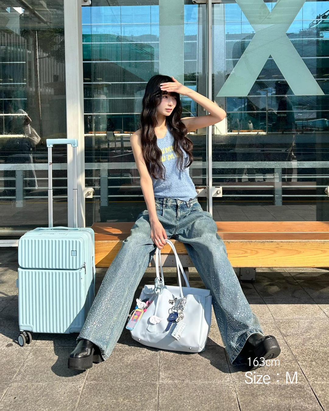 Treat Ürself Crystal bijou denim