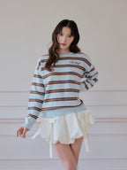 Preppie border knit