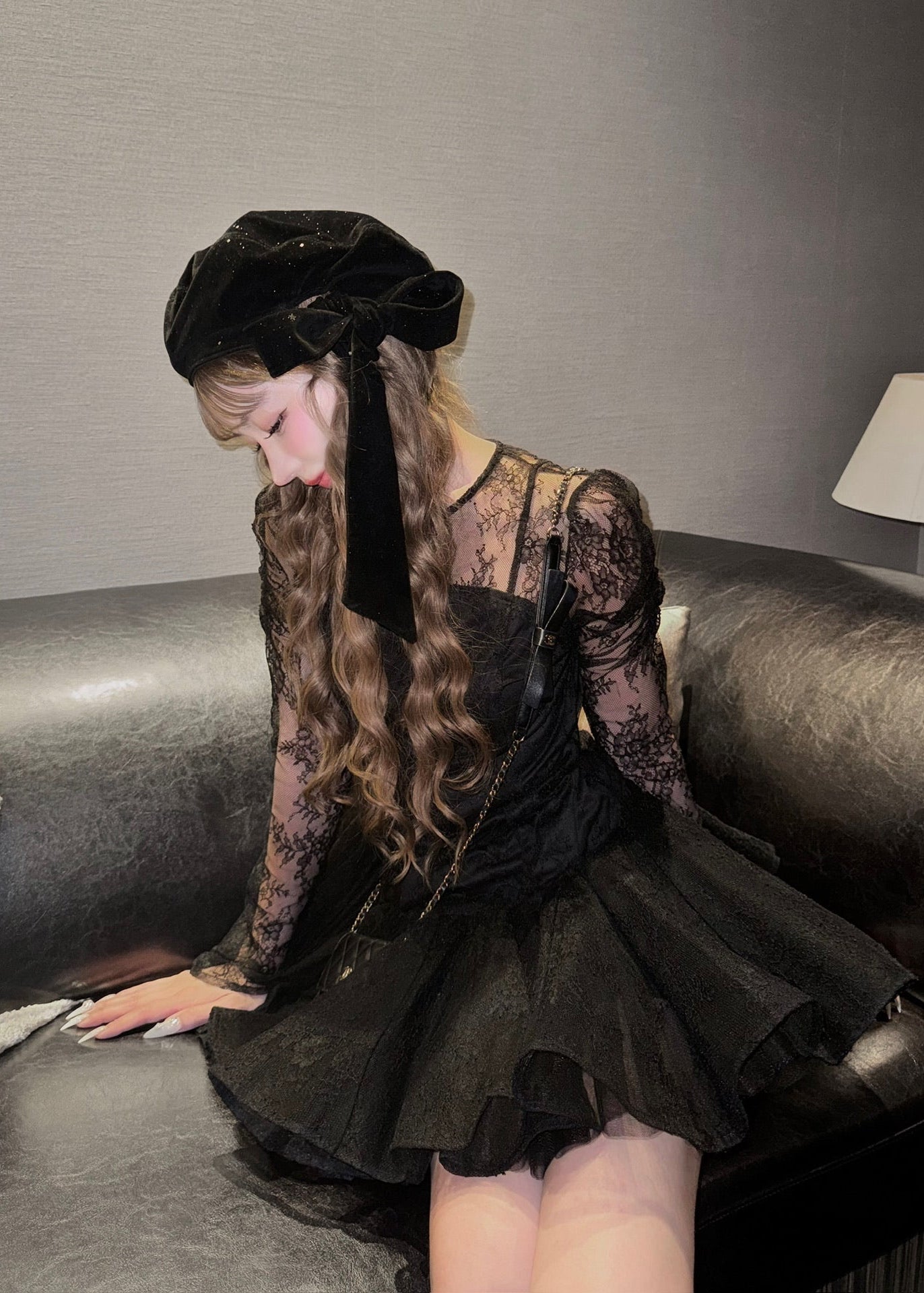 Treat Ürself ribbon béret hat