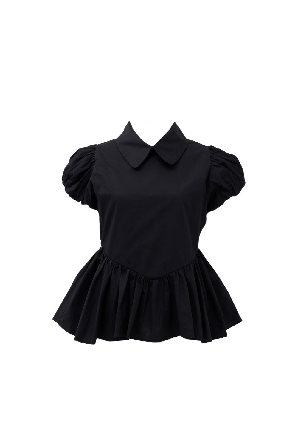 Petal sleeve peplum shirts