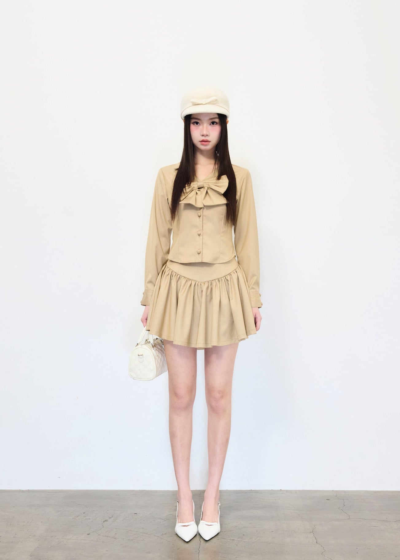 Gather flare mini skirt – Treat Ürself