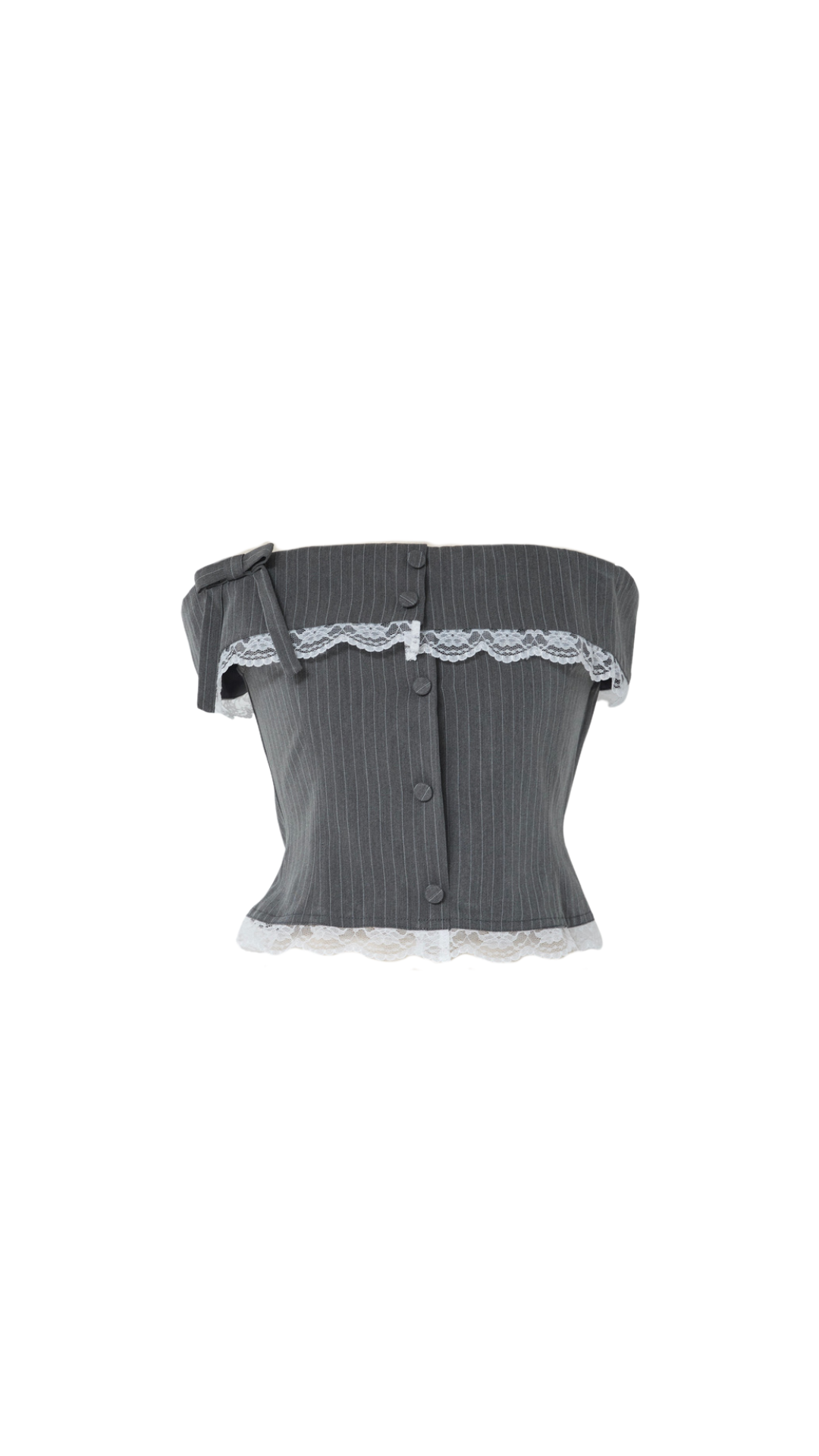 Juliet stripe off sholder tops