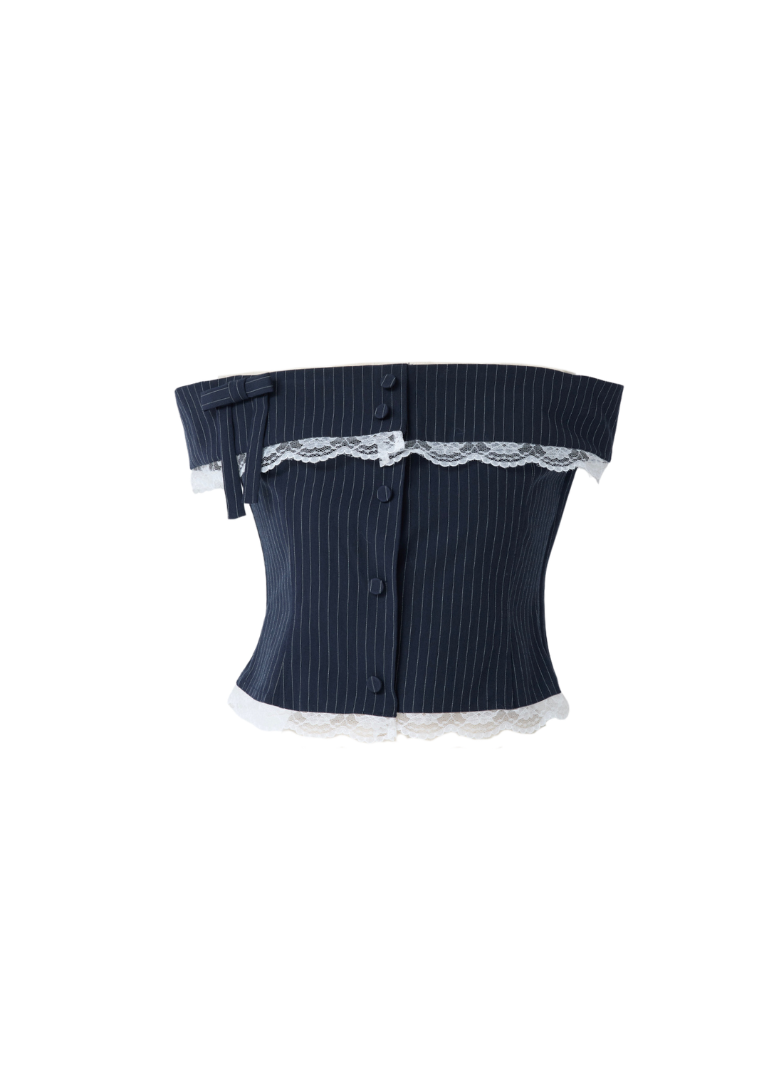 Juliet stripe off sholder tops