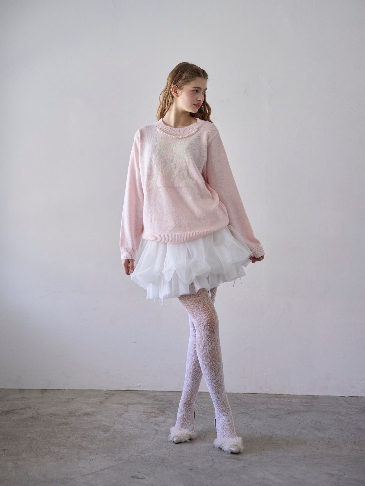 TÜ ribbon knit pullover