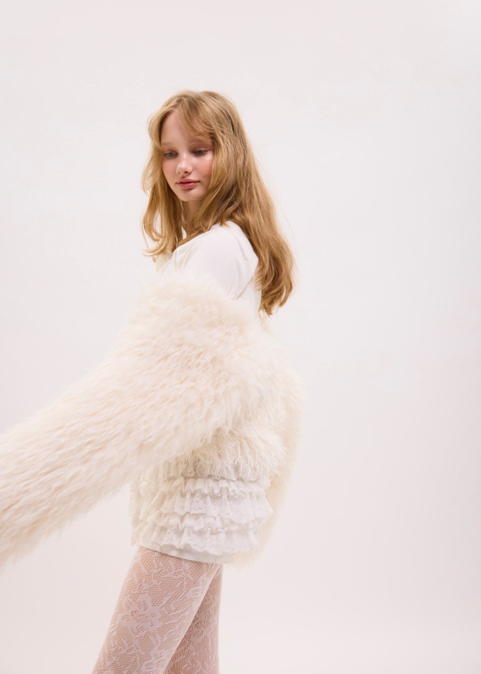 Fluffy fur jacket