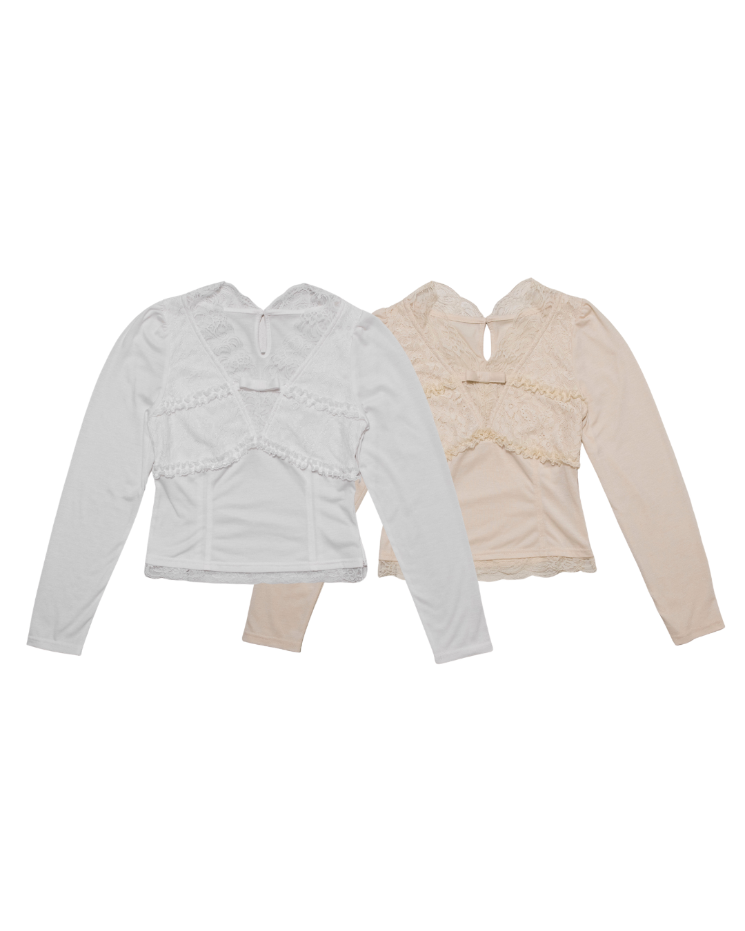 Romance Lace long sleeve tops