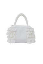 eyelet lace frill vanity bag